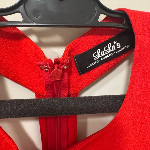 Lulu's Red Dress Large - Picture 8 of 11
